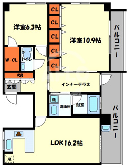 【間取り】 | 松屋タワー　中央小学校区 | 松屋タワー　間取り
