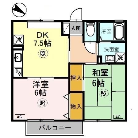 ハイツ平成の間取り