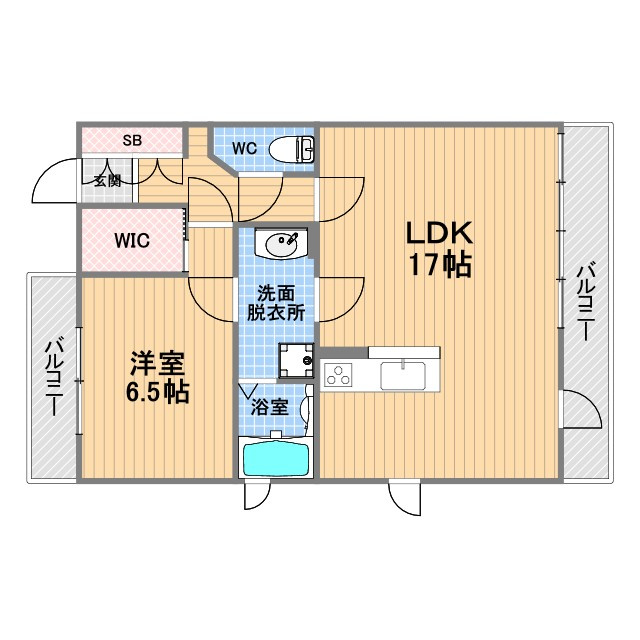 パレス東洋上甲子園の間取り