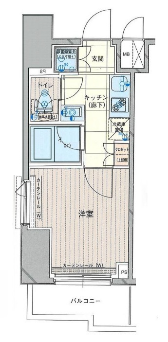 ルーブル仲六郷弐番館の間取り|間取り　バストイレ別独立洗面台！