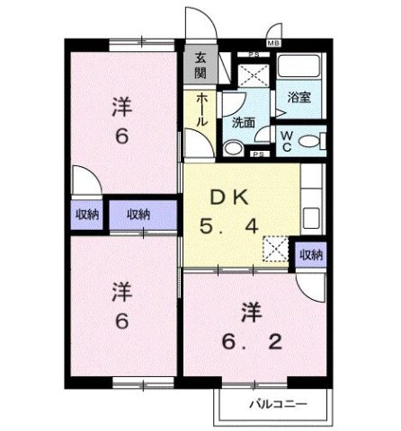 フローラルＹＭの間取り