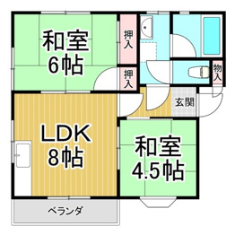 コーポ西邑の間取り