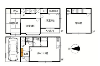 【間取り】 | サン貸家