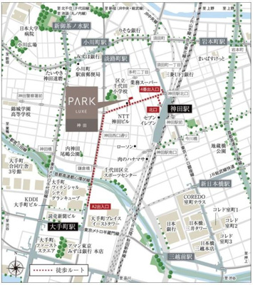【地図】 | パークリュクス神田