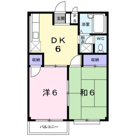 エルディム木村Ｃの間取り