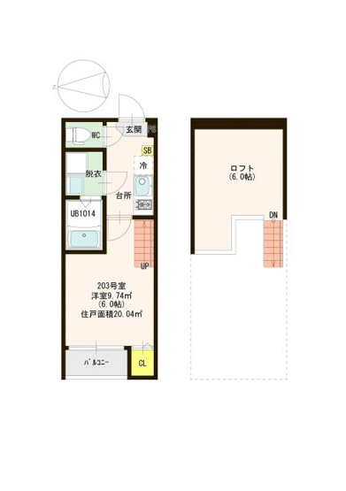【間取り】 | メゾンカミーノ橋本 