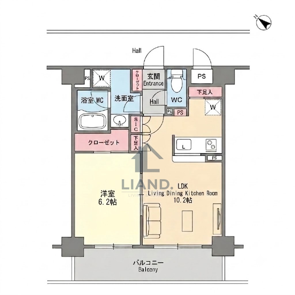 フラッツ東比恵　東光小学校区の間取り|フラッツ東比恵