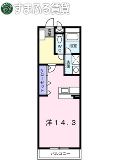 【間取り】 | ブルーム　知立市谷田町