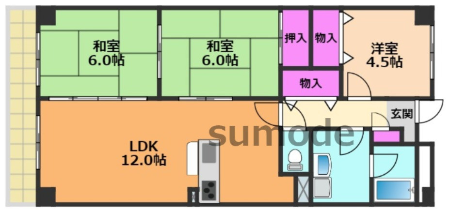 ラポールの間取り