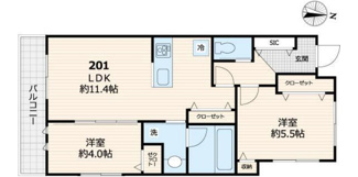 【間取り】 | メルヴェーユ久が原