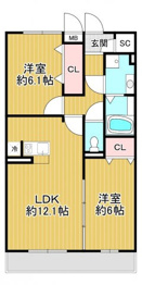 南塚口メディエートプラザ2の間取り