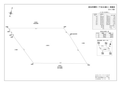 【その他】 | 売地　高知市曙町１丁目　＠30.91 | 確定測量図あります