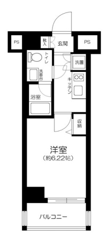 スカイコート品川パークサイドの間取り|間取りです。