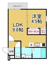 フジパレス甲東園2番館の間取り