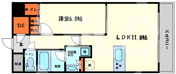 レジェンドール心斎橋EASTの間取り|レジェンドール心斎橋EAST　間取り