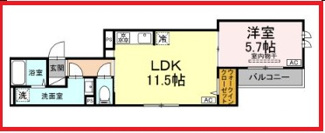 【間取り】 | セレスティア扇Ⅵ