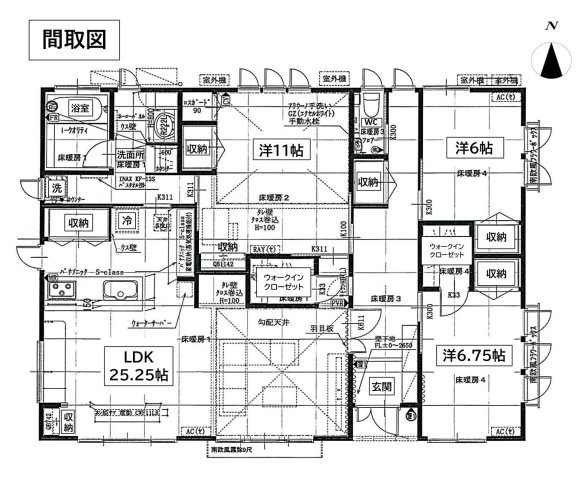 中古住宅　高崎市下之城町の間取り