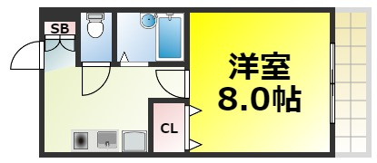 【間取り】 | パークハイツ大正橋 仲介手数料無料