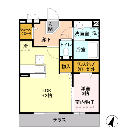 エトワールAの間取り