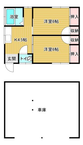 コーポパルⅡの間取り