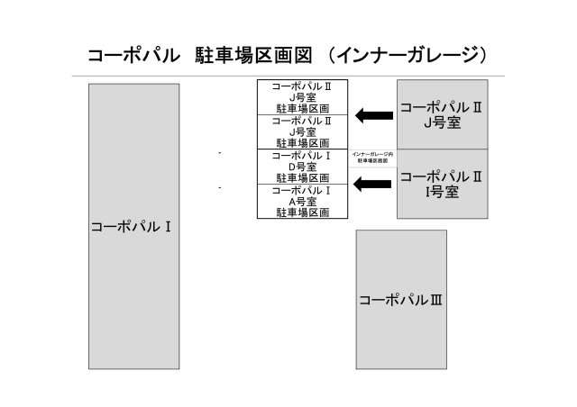 コーポパルⅡの区画図