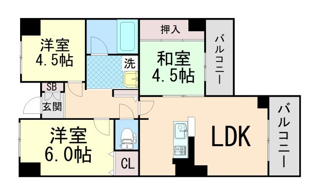 エリム摩耶の間取り
