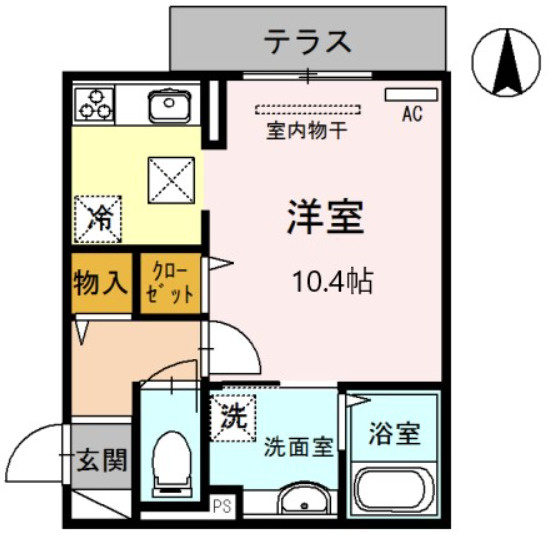 日東新町Dルームの間取り|日東新町Ｄルーム　間取り