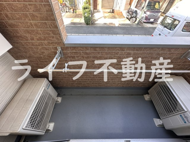 ハーモニーテラス花園東町のバルコニー|開放的で明るい空間を演出してくれるバルコニーです