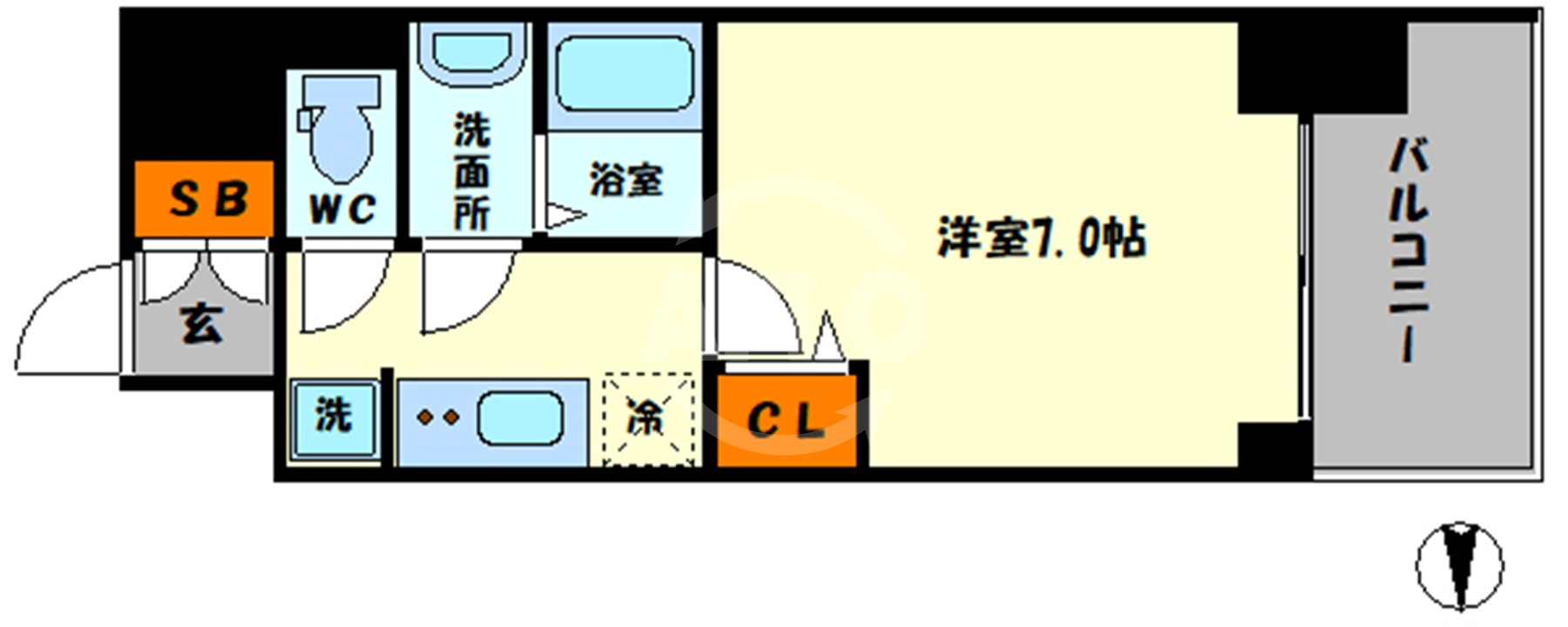 WORVE大阪本町（ワーブ大阪本町）の間取り|WORVE大阪本町　間取り