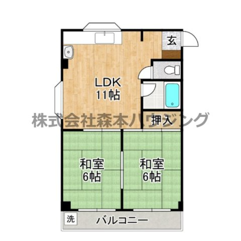 【間取り】 | 　メゾンドバブ