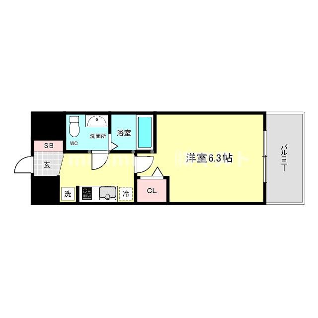 エグゼ大阪BAYCITYの間取り