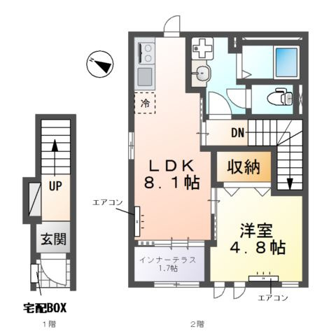 グランアサヒの間取り