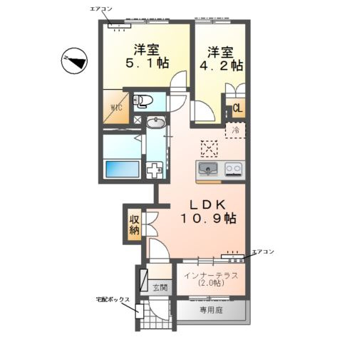 クレリエールの間取り
