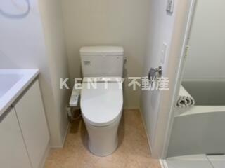 【トイレ】 | 旗の台アパートメント | 落ち着いた色調のトイレです