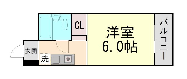 六甲フラッツの間取り
