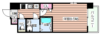 【間取り】 | エスリード阿波座シティーウェスト