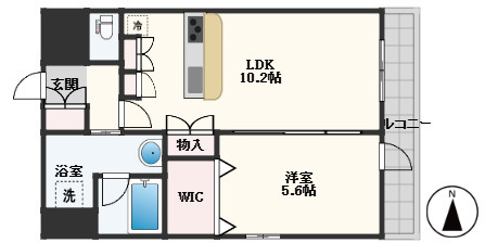 スプランディッド梅田WESTの間取り