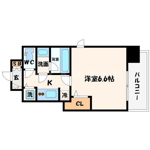 アクアプレイス梅田IIIの間取り|アクアプレイス梅田III　開放感のある間取り