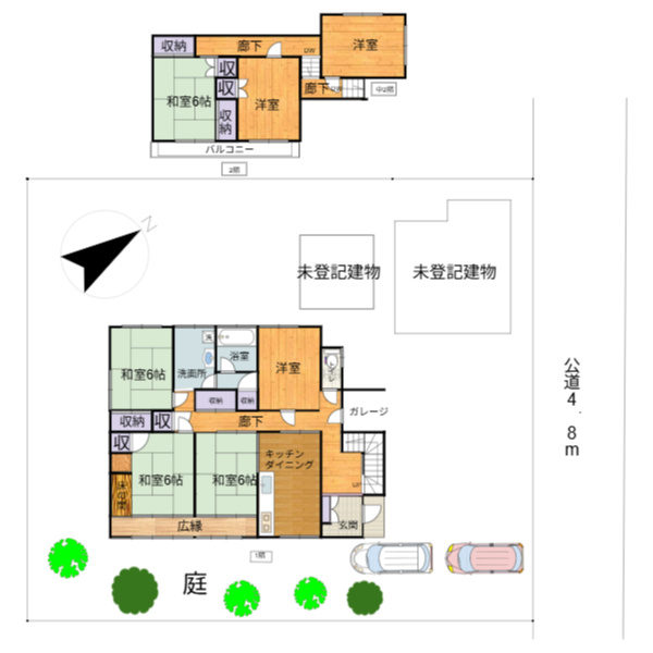 鴻巣市下谷中古戸建の間取り