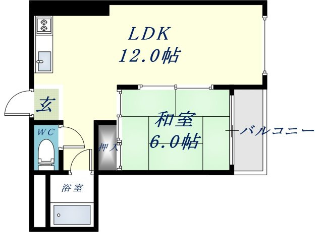 コーポラストウザキの間取り