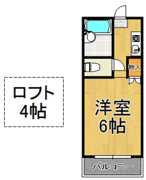 CONRAD宝塚（旧：Kハイツ小浜）の間取り