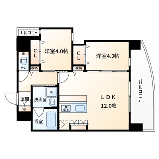 【間取り】 | スプランディッド梅田WEST  大淀小学校区 | 間取り