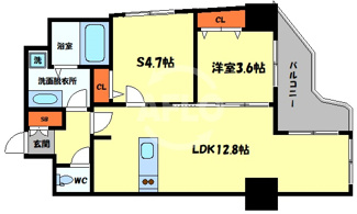 【間取り】 | レジディア堺筋本町プレイス　南大江小学校区 | レジディア堺筋本町プレイス　間取り