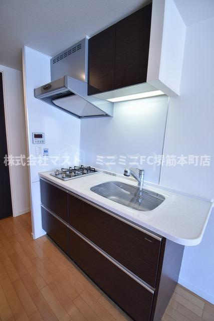 大阪市中央区博労町１丁目の賃貸マンションのキッチン