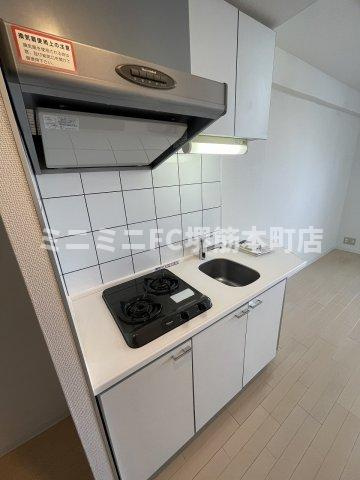 大阪市中央区上町の賃貸マンションのキッチン