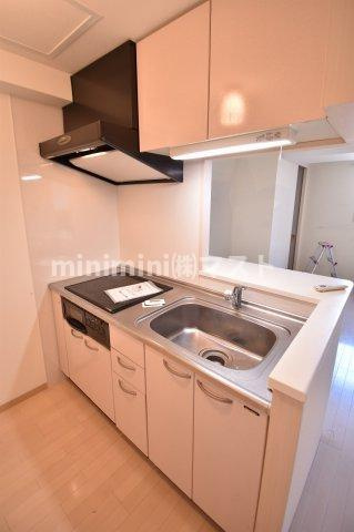 大阪市中央区松屋町の賃貸マンションのキッチン