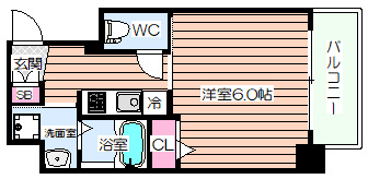 【間取り】 | エスリード阿波座サウスプレイス