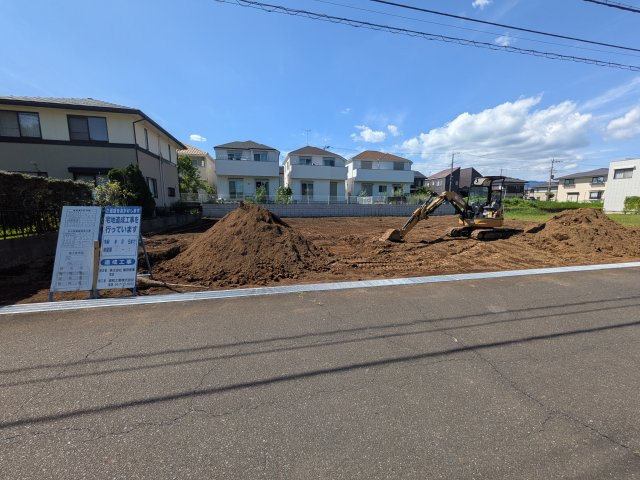 つくば市鹿島台14番　売地　A区画の前面道路含む現地写真