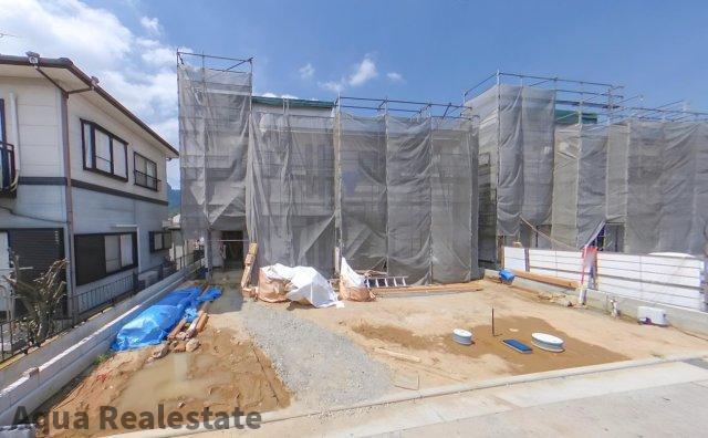 高松市国分寺町国分の新築一戸建の完成予想図|前面道路含む現地写真です