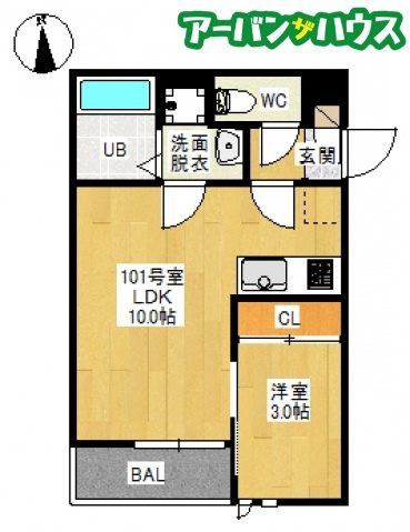 GRANDTIC 奥田の間取り